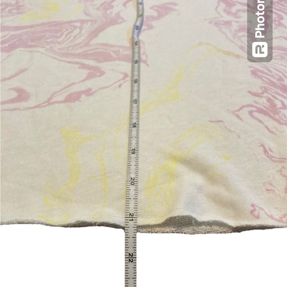 Marble print terry SS sweatshirt - Picture 10 of 12